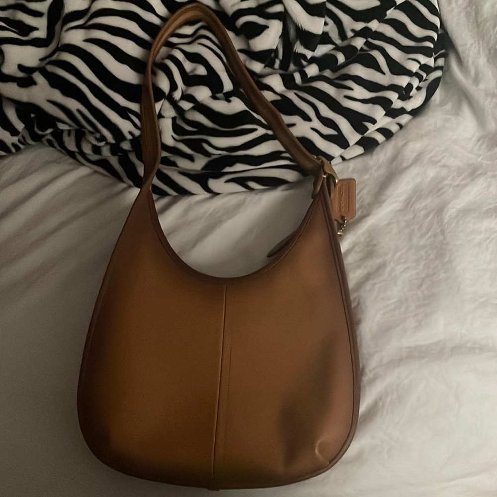 COPY - nwot coach ergo 33 leather shoulder bag in natural brown